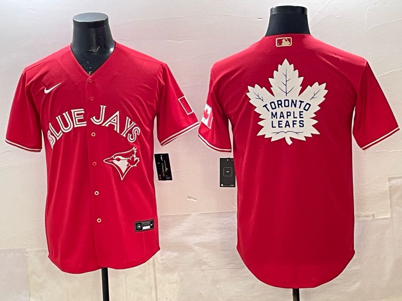 Men 2025 Toronto Blue Jays Blank Red Game Nike MLB Jersey style 011->toronto blue jays->MLB Jersey